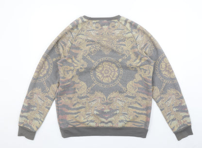Mens UK Size M Topman Grey Pullover Sweatshirt