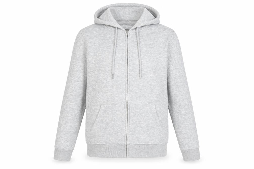 Womens UK Size S Papaya Grey Full Zip Hoodie