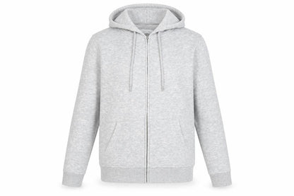 Womens UK Size S Papaya Grey Full Zip Hoodie