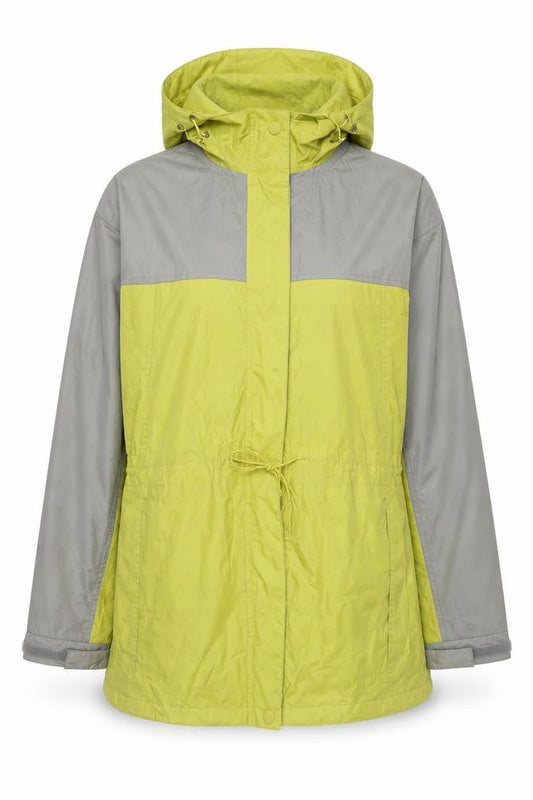 Womens UK Size 12 being casual Green Rain Coat