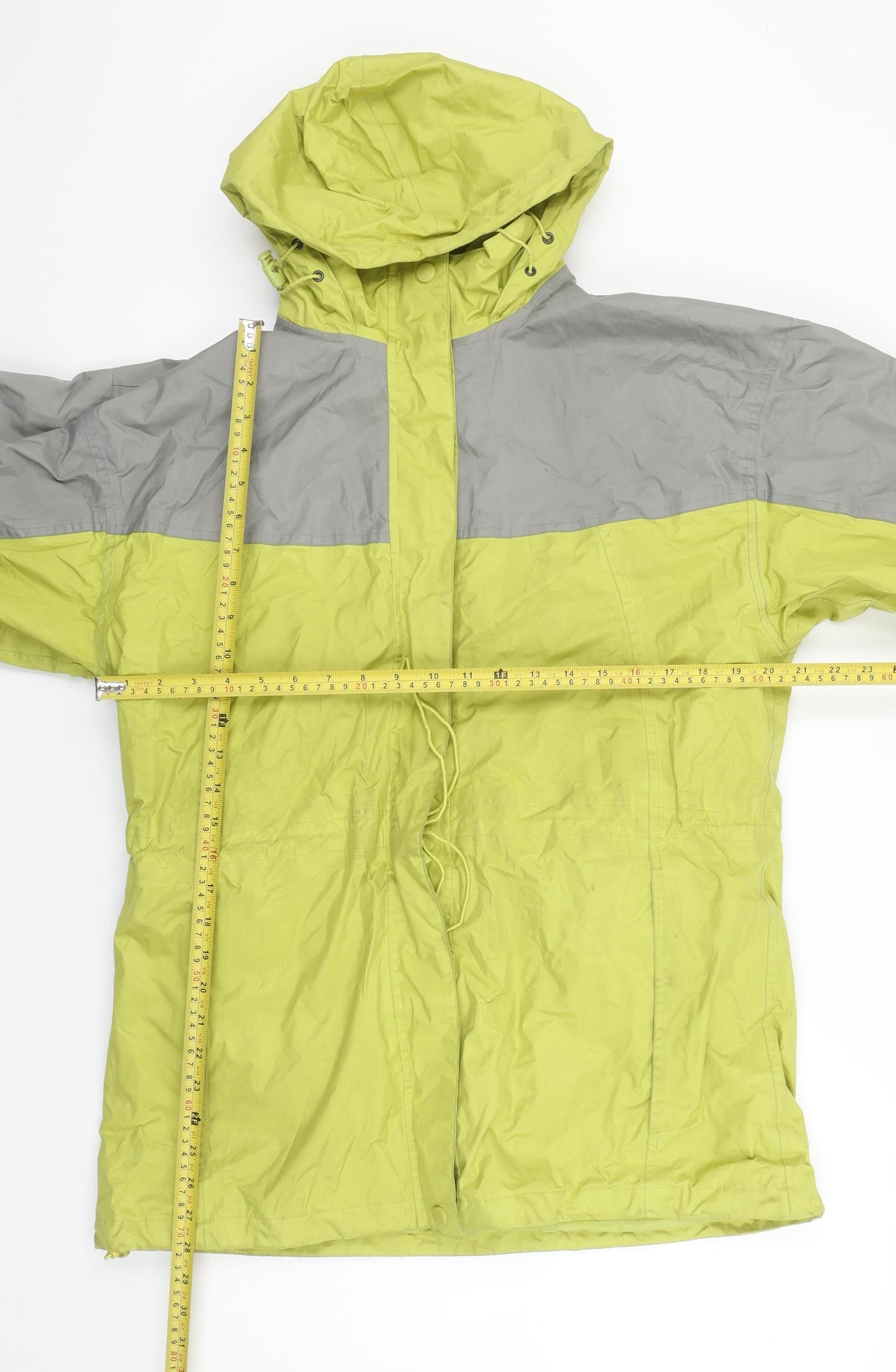 Womens UK Size 12 being casual Green Rain Coat