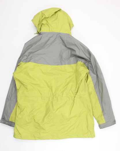 Womens UK Size 12 being casual Green Rain Coat