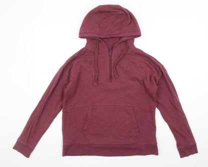 Womens UK Size S BAM Red Pullover Hoodie