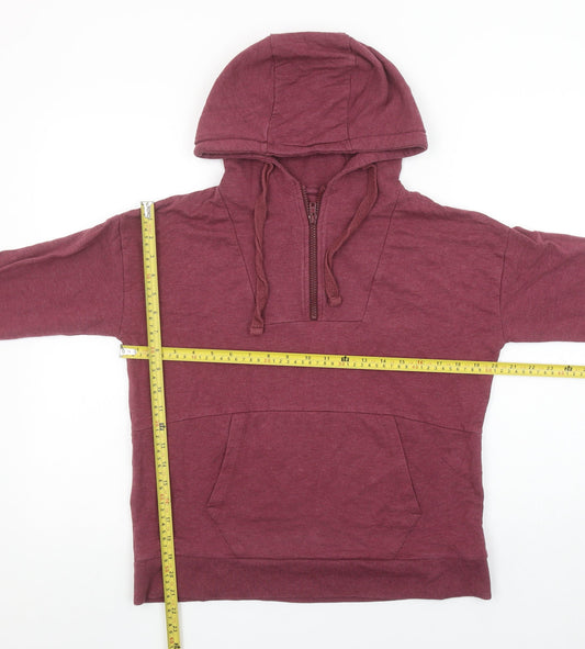 Womens UK Size S BAM Red Pullover Hoodie