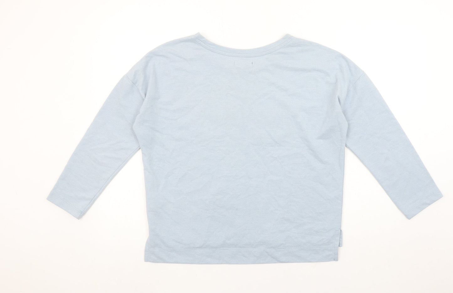 Womens UK Size S SPAO Blue Basic T-Shirt