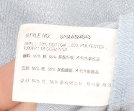Womens UK Size S SPAO Blue Basic T-Shirt