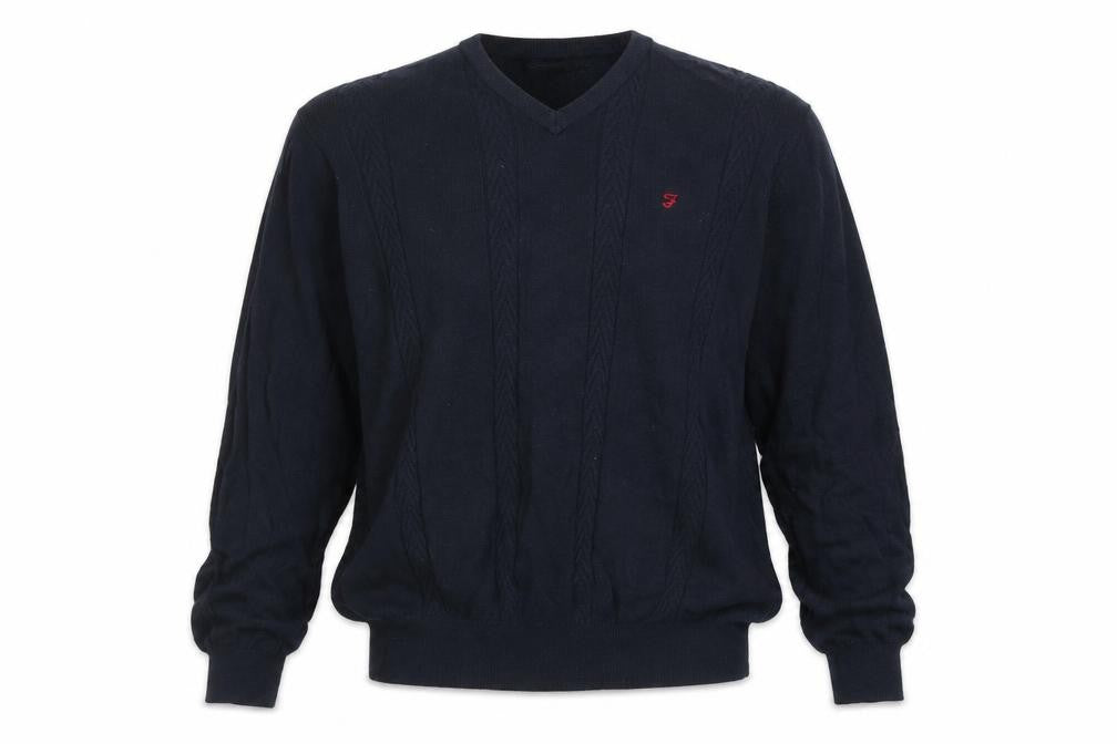 Mens UK Size M Farah Blue Pullover Jumper