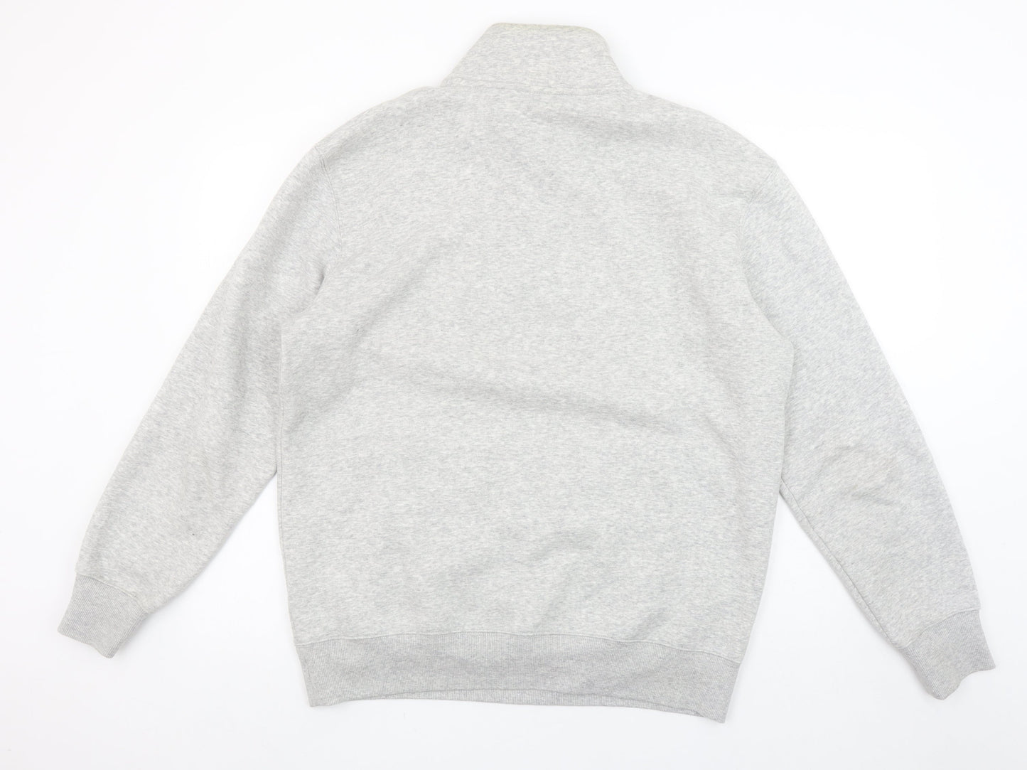 Mens UK Size M H&M Grey 1/4 Zip Sweatshirt
