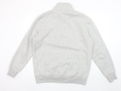 Mens UK Size M H&M Grey 1/4 Zip Sweatshirt