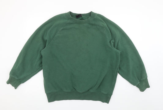 Mens UK Size M H&M Green Pullover Sweatshirt