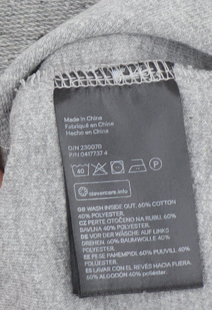 Mens UK Size M H&M Grey Pullover Sweatshirt