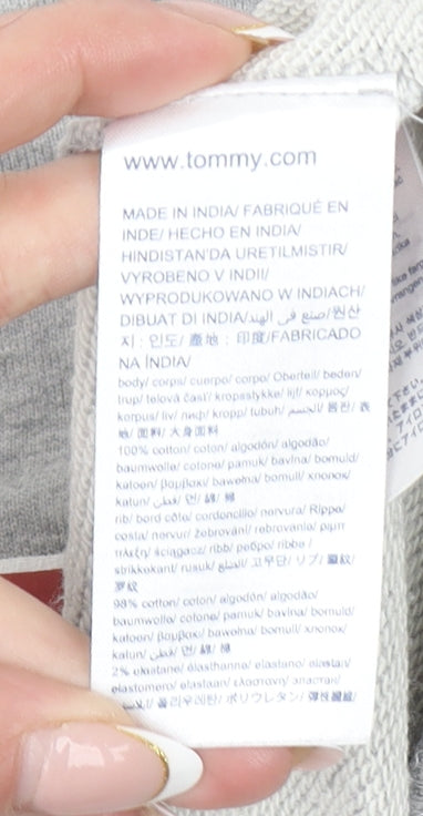 Mens UK Size XL Tommy Jeans Grey Pullover Sweatshirt