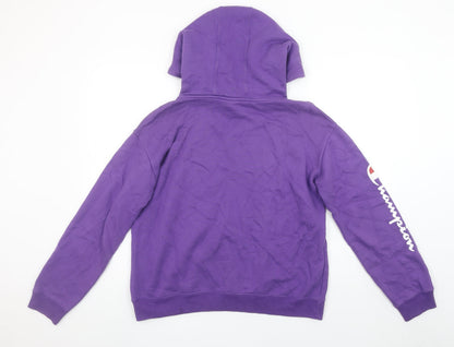 Mens UK Size S Champion Purple Pullover Hoodie
