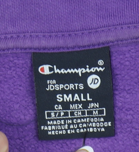 Mens UK Size S Champion Purple Pullover Hoodie