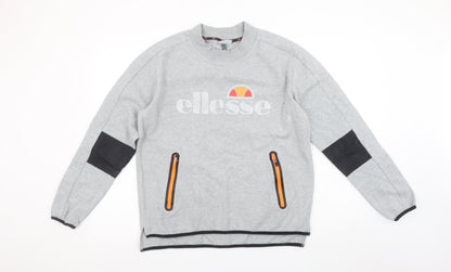 Womens UK Size 14 ellesse Grey Pullover Sweatshirt