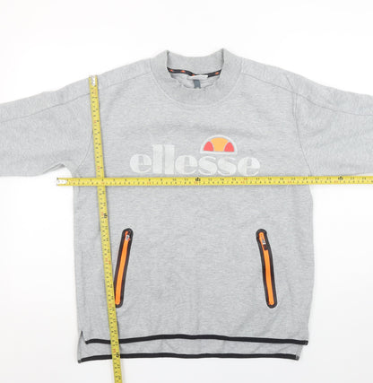 Womens UK Size 14 ellesse Grey Pullover Sweatshirt