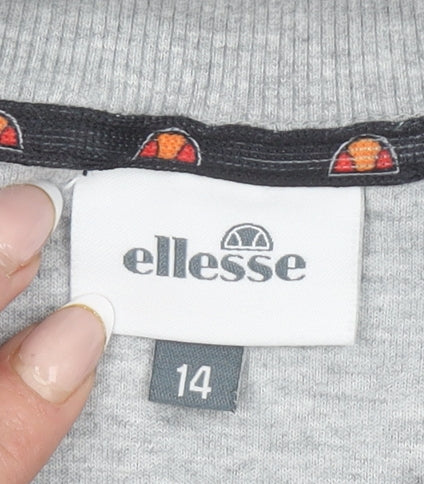 Womens UK Size 14 ellesse Grey Pullover Sweatshirt