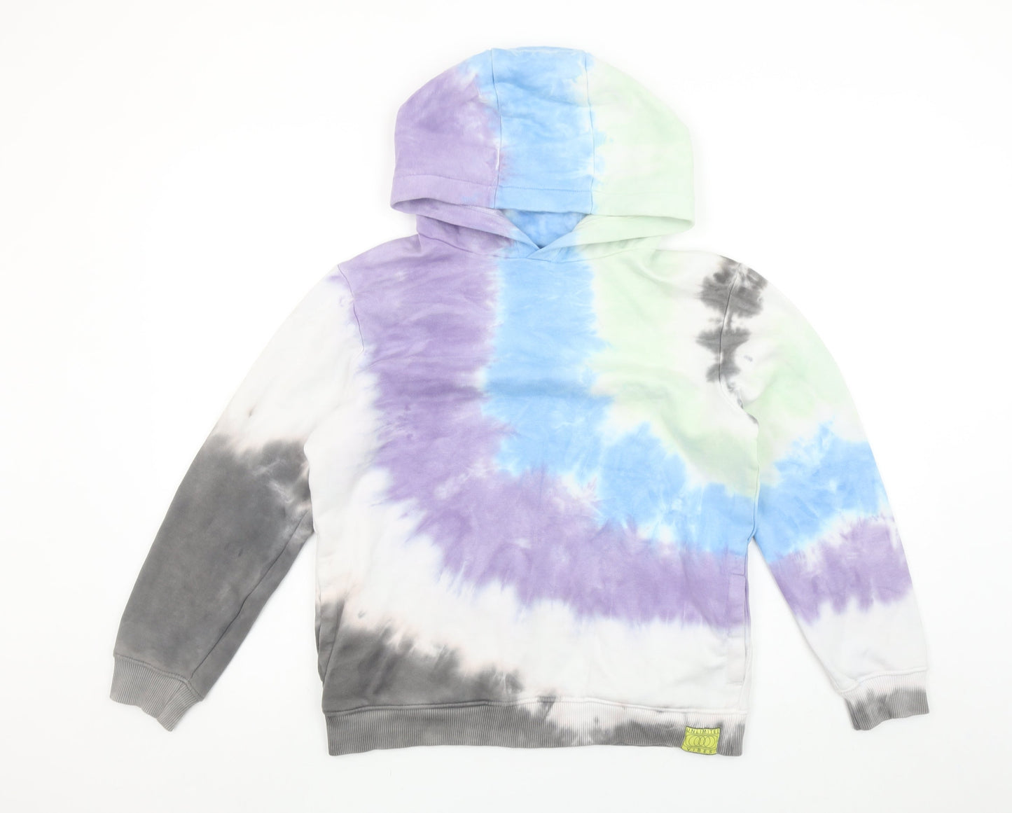 Nutmeg Teens Multicoloured Tie-Dye Pullover Hoodie Size 11-12 Years