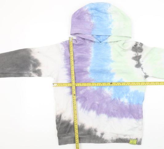 Nutmeg Teens Multicoloured Tie-Dye Pullover Hoodie Size 11-12 Years