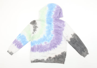Nutmeg Teens Multicoloured Tie-Dye Pullover Hoodie Size 11-12 Years