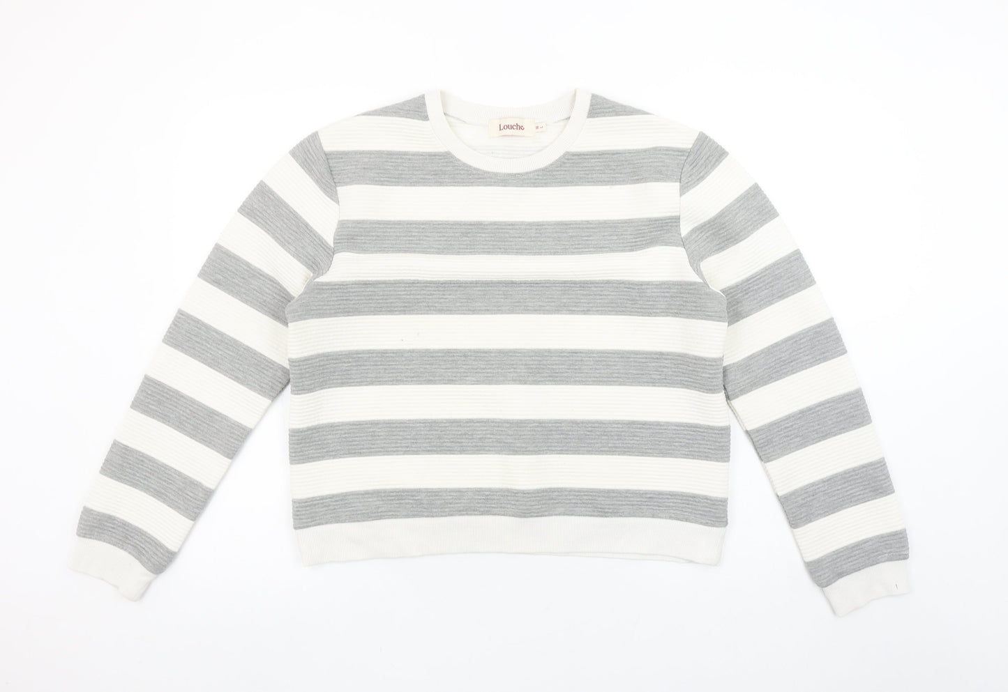 Womens UK Size 14 Louche Grey Pullover Sweatshirt