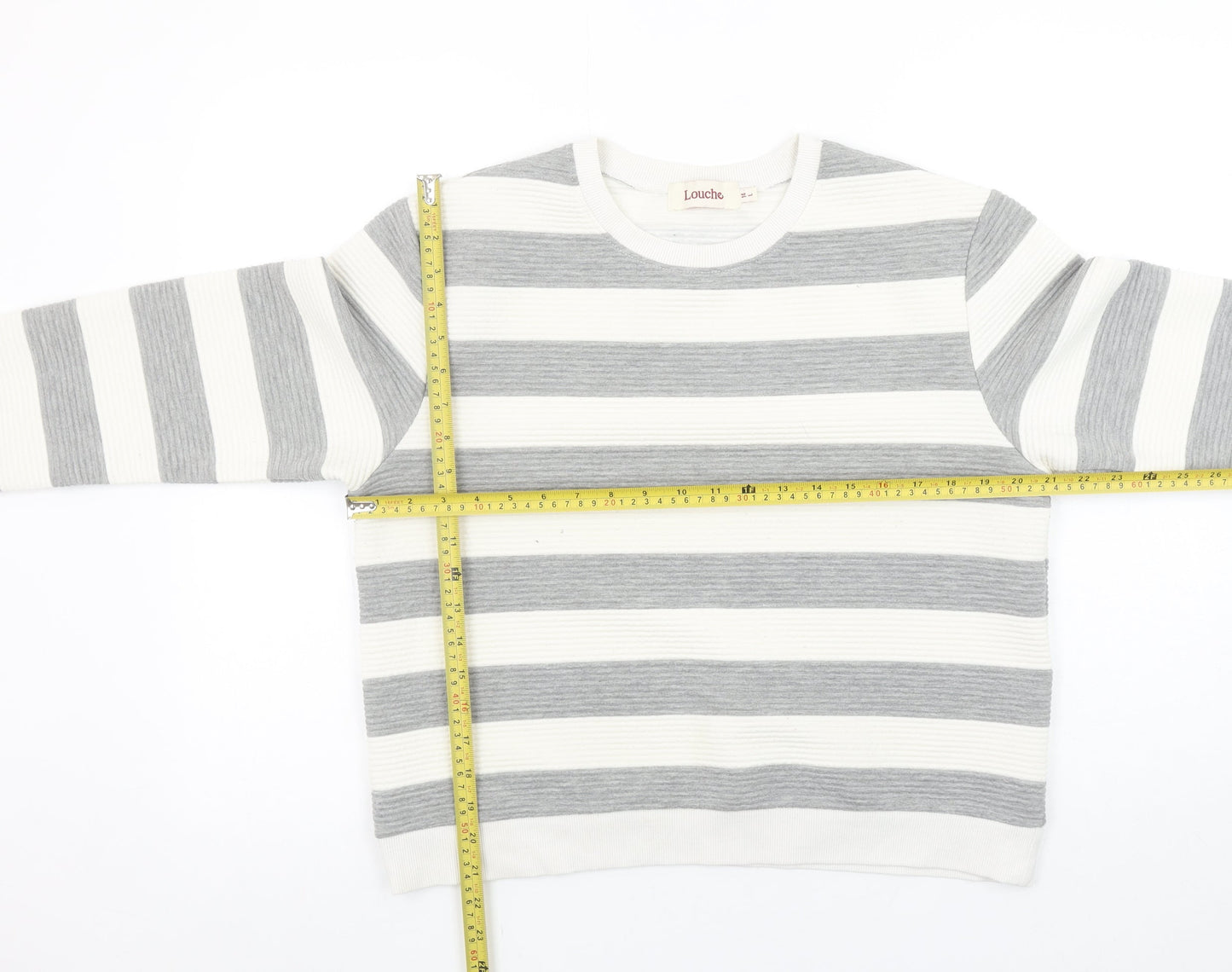 Womens UK Size 14 Louche Grey Pullover Sweatshirt