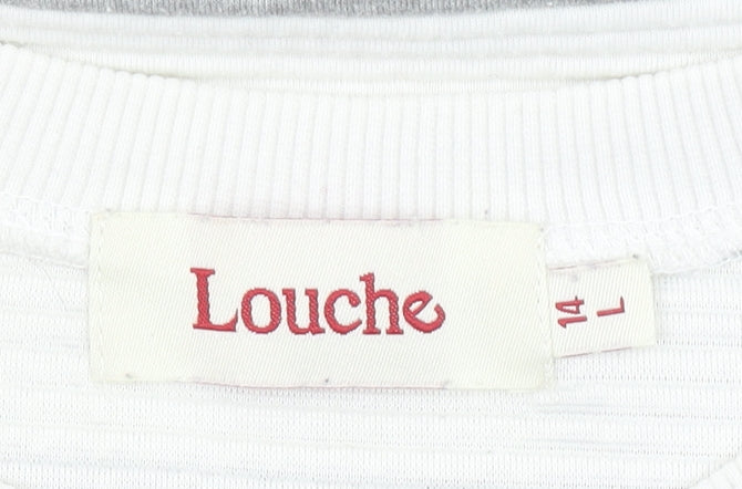 Womens UK Size 14 Louche Grey Pullover Sweatshirt
