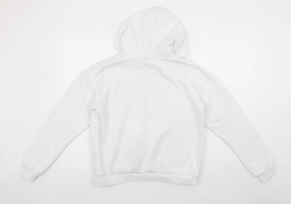 Womens UK Size XS FILA White Pullover Hoodie