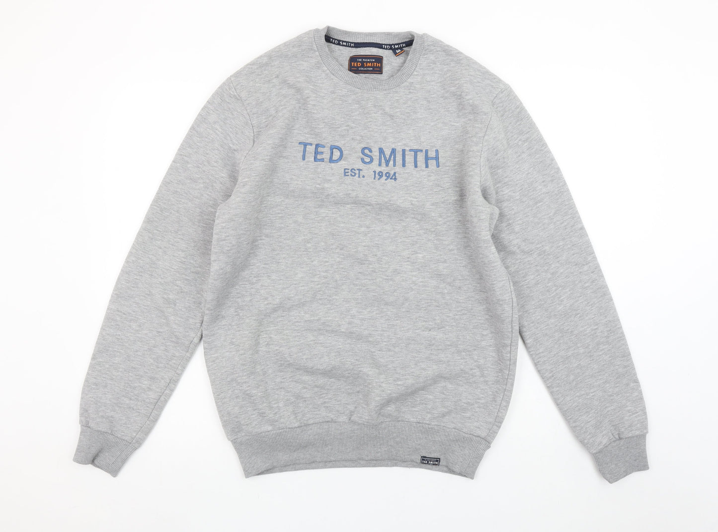 Mens UK Size M Ted Smith Grey Pullover Sweatshirt