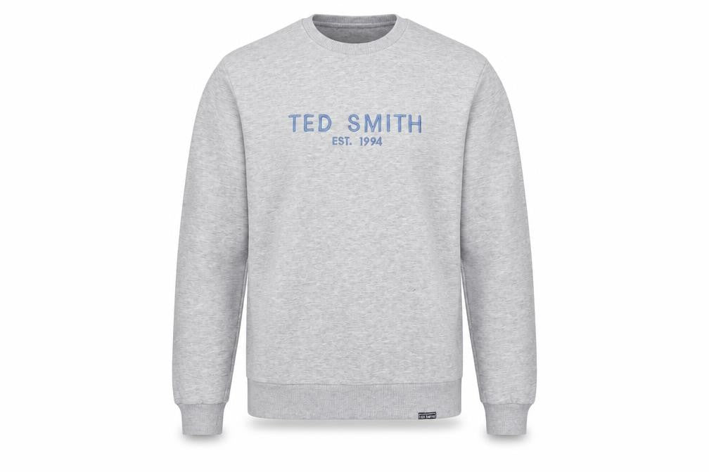 Mens UK Size M Ted Smith Grey Pullover Sweatshirt