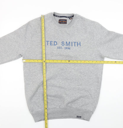 Mens UK Size M Ted Smith Grey Pullover Sweatshirt