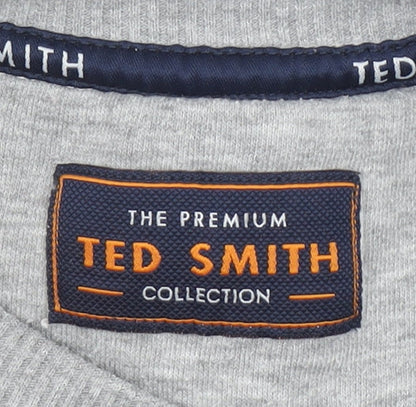 Mens UK Size M Ted Smith Grey Pullover Sweatshirt
