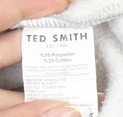 Mens UK Size M Ted Smith Grey Pullover Sweatshirt