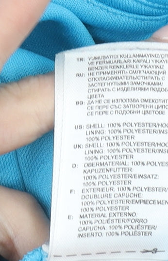 Adidas Women’s Blue Full Zip Hoodie Size 14 London 2012 Polyester