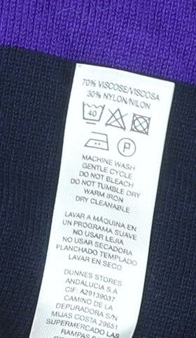 Gallery Women’s Multicoloured Crew Neck Knit Pullover Jumper Size M