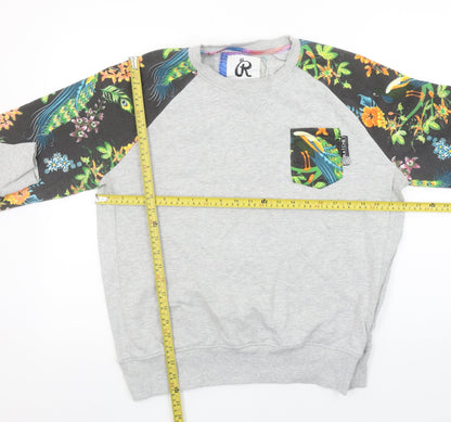 Mens UK Size L RATCHET Grey Pullover Sweatshirt