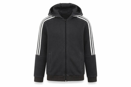 Boys UK Size 13-14 Years adidas Black Full Zip Hoodie