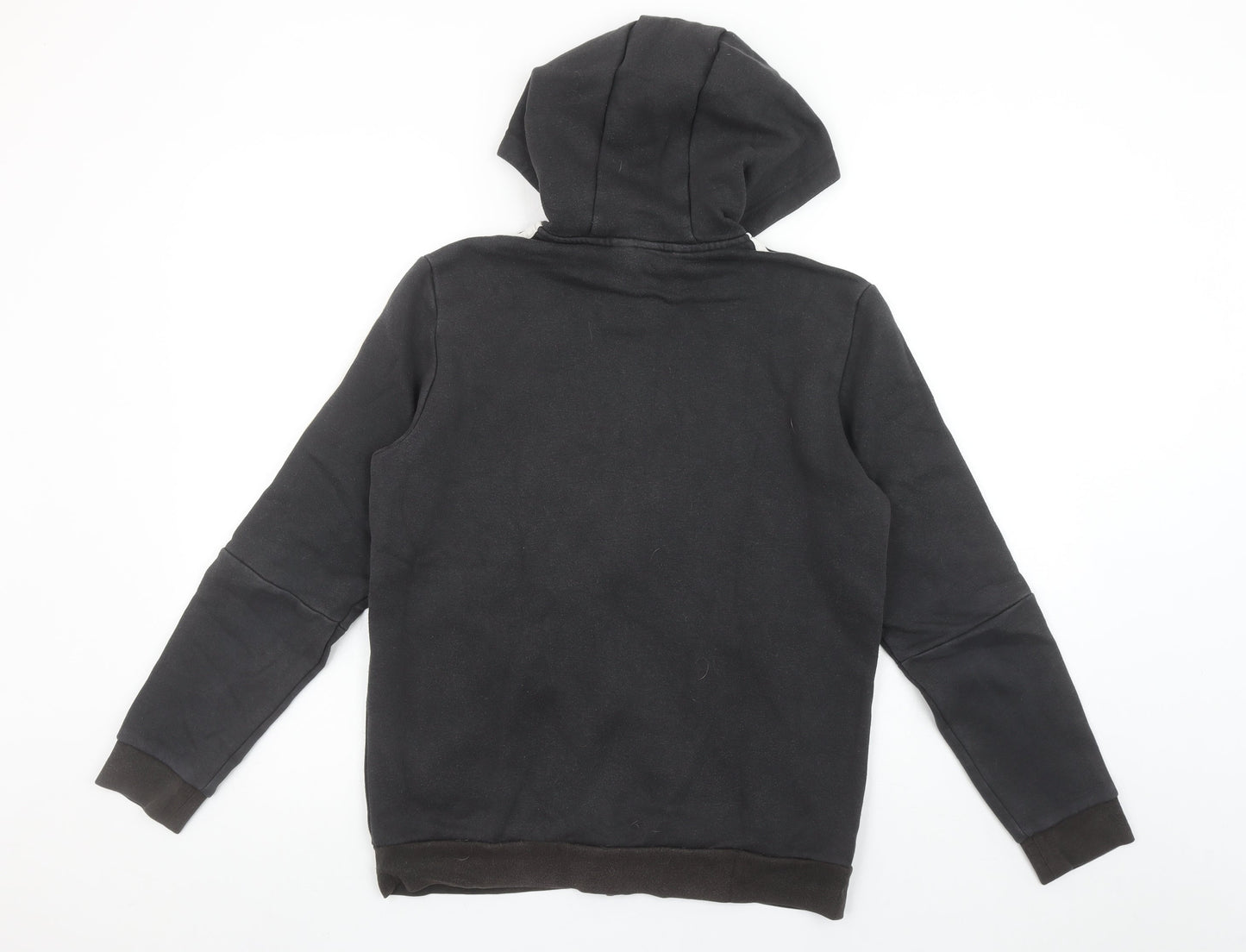 Boys UK Size 13-14 Years adidas Black Full Zip Hoodie