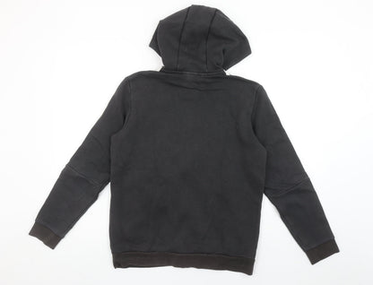Boys UK Size 13-14 Years adidas Black Full Zip Hoodie