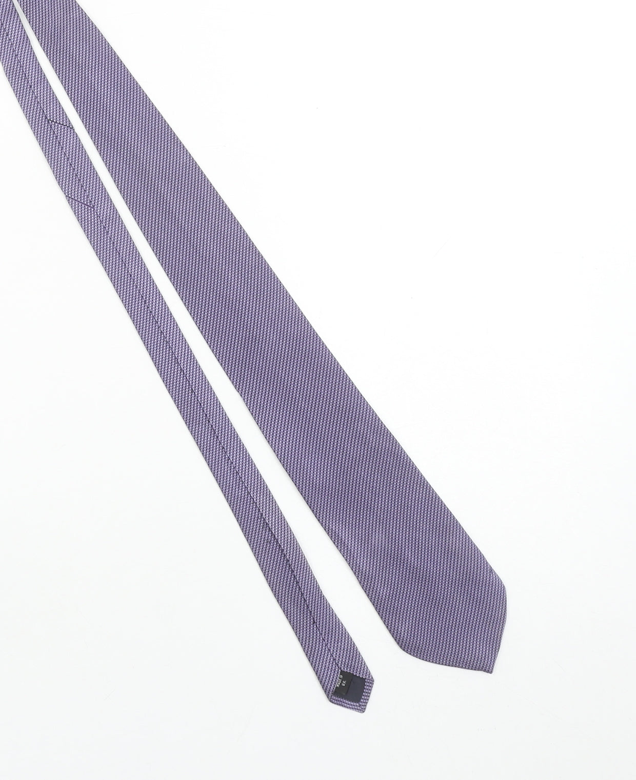 Debenhams Men’s Purple Slim Silk Geometric Tie One Size