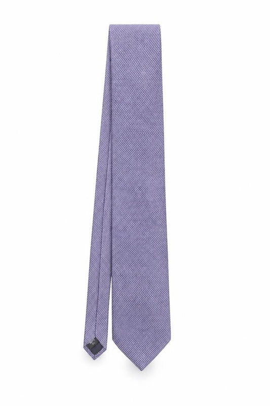 Mens Debenhams Purple Geometric 100% Silk Slim Tie