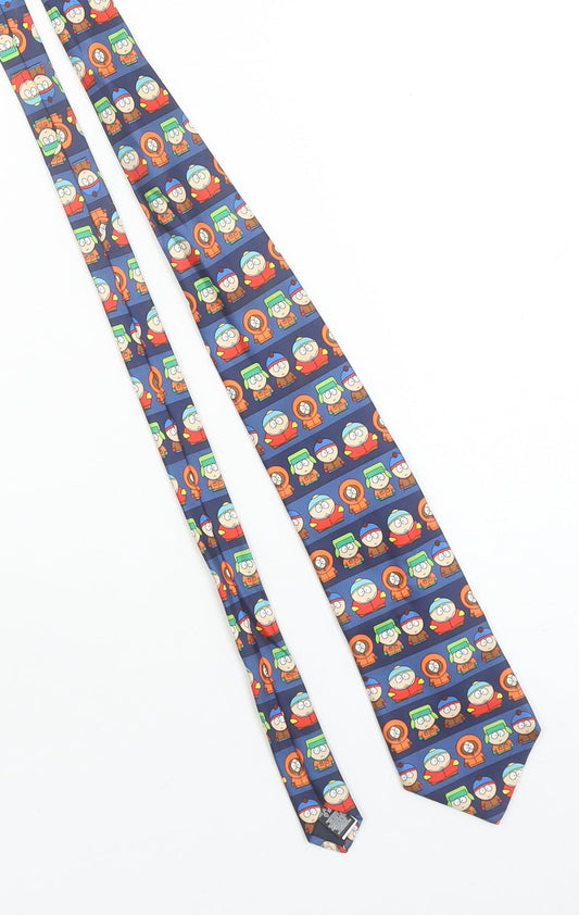 Marks and Spencer Men's Blue South Park Cartoon Slim Tie One Size