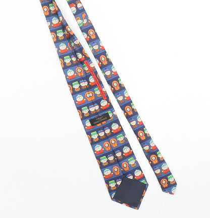 Marks and Spencer Men's Blue South Park Cartoon Slim Tie One Size