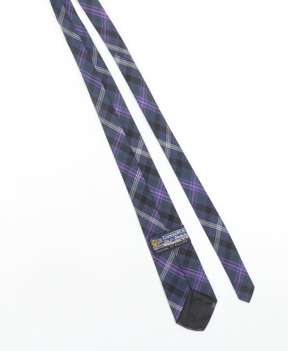 Edinburgh Old Town Weaving Co Men’s Purple Tartan Wool Tie