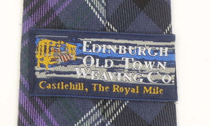 Edinburgh Old Town Weaving Co Men’s Purple Tartan Wool Tie