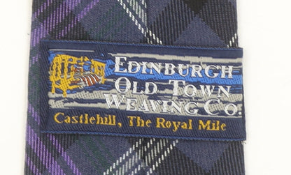 Edinburgh Old Town Weaving Co Men’s Purple Tartan Wool Tie