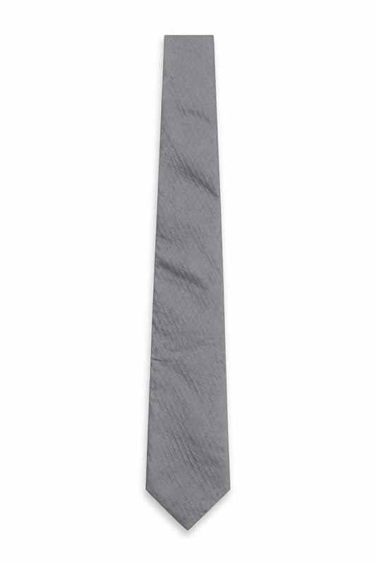 Reiss Men’s Grey Silk Slim Tie Made in Italy One Size