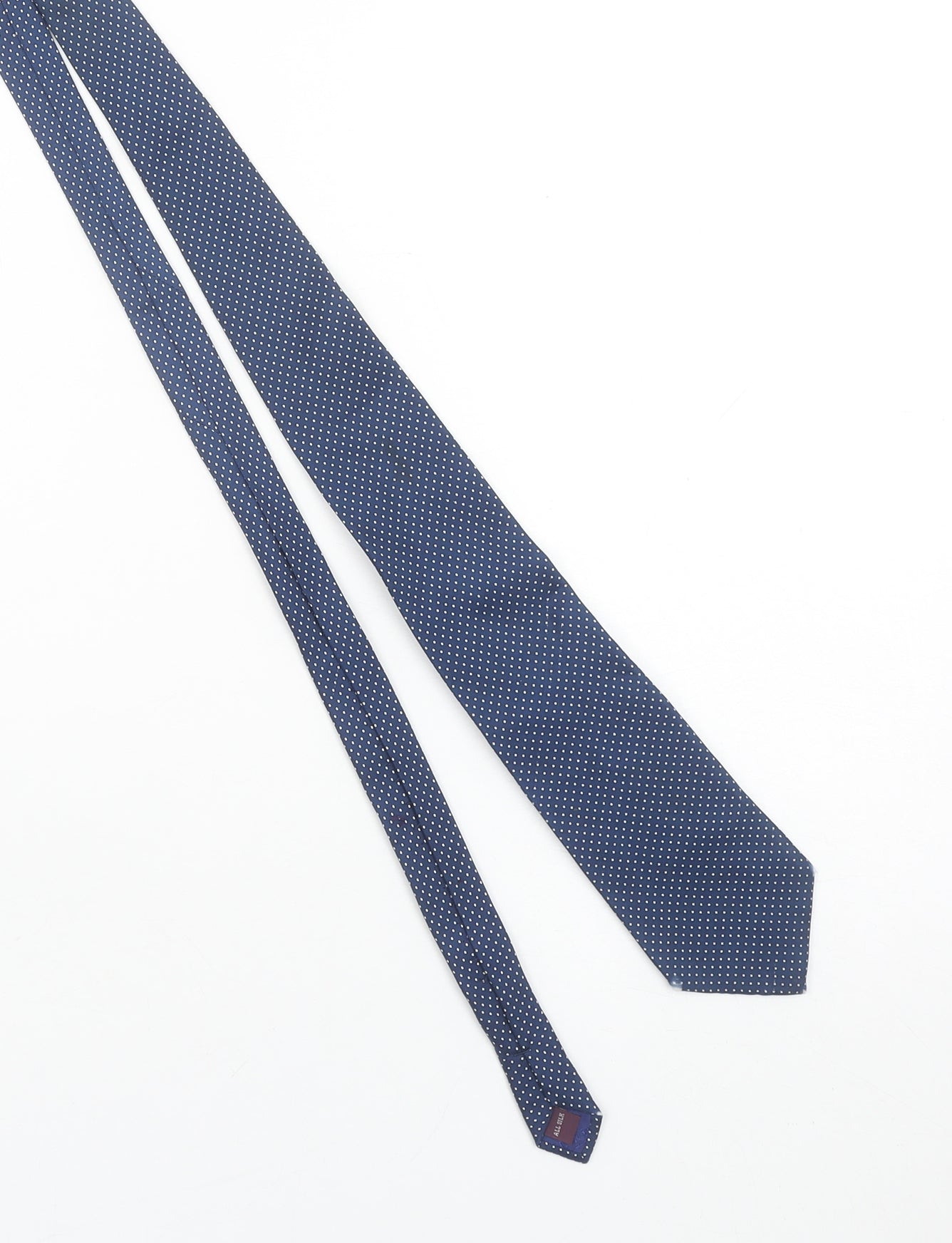 TM Lewin Men's Blue Polka Dot Silk Tie