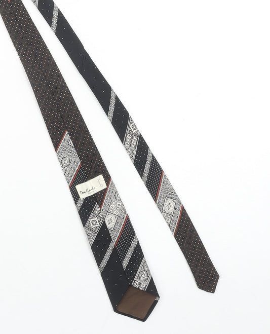 Don Carlo Creation Men's Black Geometric Polyester Tie 176