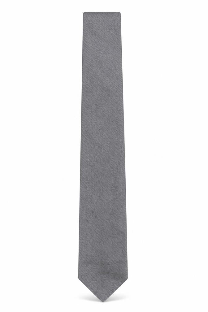 Mens Thomas Nash Grey Geometric 100% Polyester Slim Tie